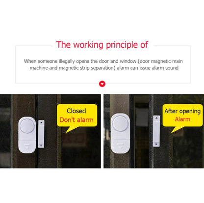 6 PCS WIRELESS Home Window Door Burglar Security ALARM System Magnetic Sensor